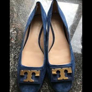 Tory Burch Suede , 1” Heeled Shoes